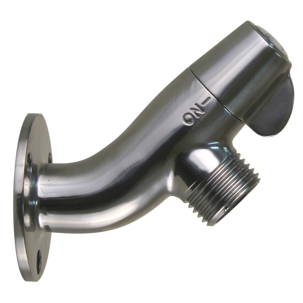 Scandvik Ceramic Angled Washdown Valve SS Spigot 10175P