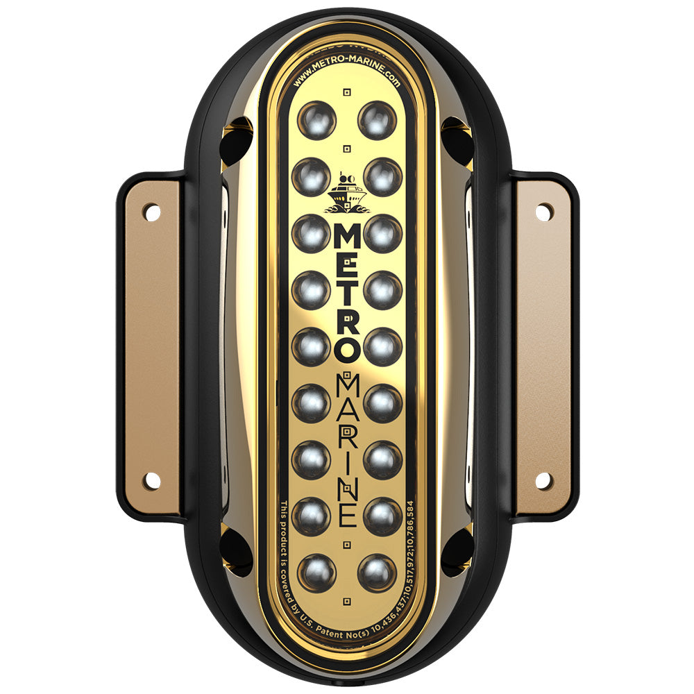 Metro Marine HighOutput Vertical Surface Mount Light wIntelligent Monochromatic LEDs Green 45 Beam FSME1VG345