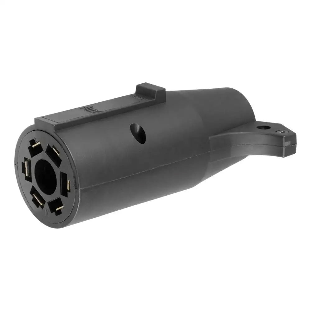 CURT Adapter 7Way RV Blade to 6Way Round Trailer Center Pin Auxiliary 57261