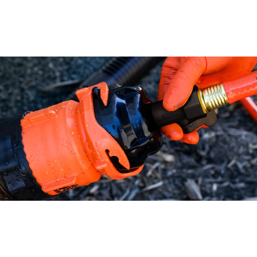 Camco RhinoFlex 10 Clean Out Hose wRinser Cap 58 Internal Diameter 22999