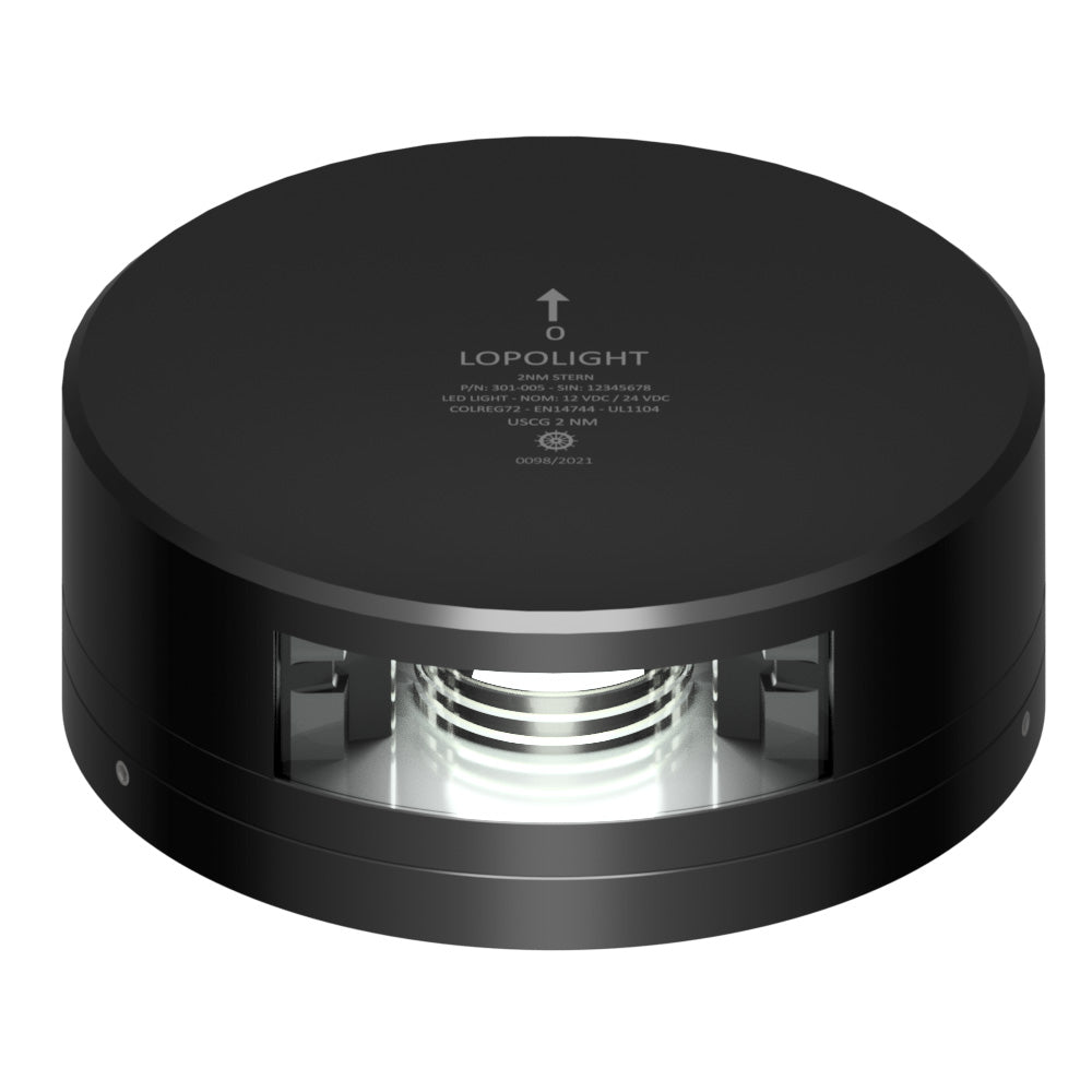 Lopolight Stern Light 2NM Black Housing wFB Base 301005FBB