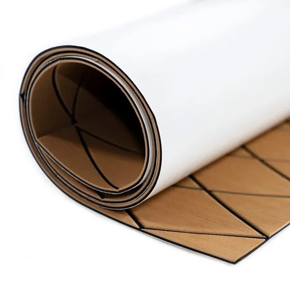 SeaDek 40 x 80 6mm Two Color Diamond Full Sheet Brushed Texture BrownBlack 1016mm x 2032mm x 6mm 5641189905