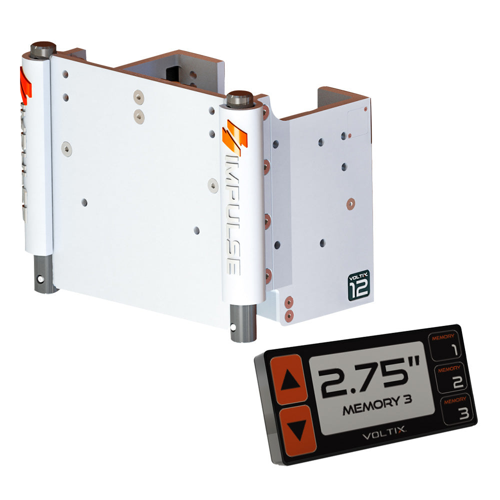 IMPULSE 12 Set Back Electric Jack Plate wSmart Control White Cerakote 75080W