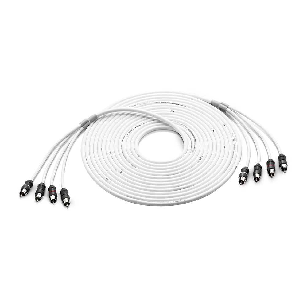 JL Audio 4 Channel 25 Marine Audio RCA Cable XMDWHTAIC425 0101347500