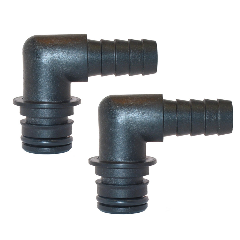 Jabsco Port Kit 90Degree Elbow 12 Hose Fitting Pair 306511000