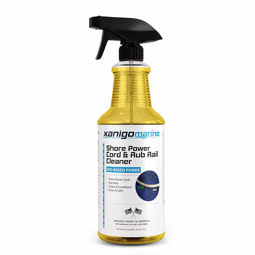 Xanigo Marine Shore Power Cord Rub Rail Cleaner 32oz XMSPC32