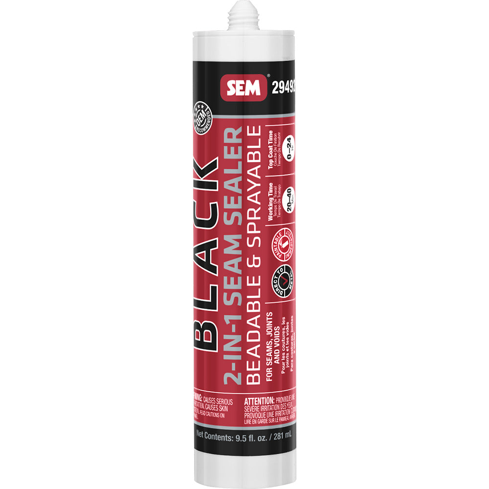 SEM 2IN1 Seam Sealer 95oz Tube Black 29492