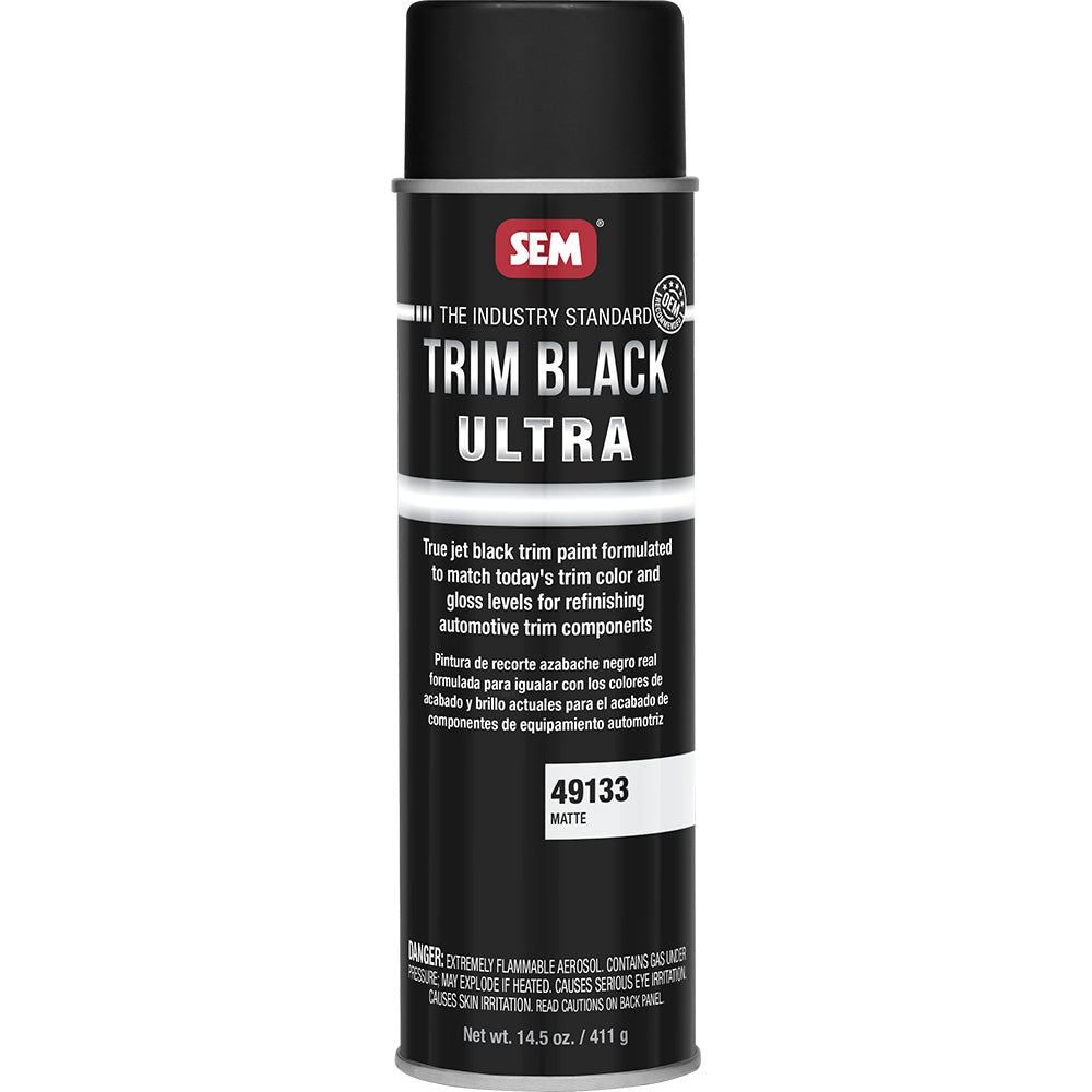 SEM Trim Black Ultra 20oz Aerosol Can Matte Finish 49133
