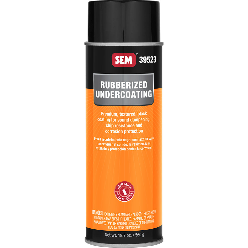 SEM Rubberized Undercoating 24oz Aerosol Can Black 39523