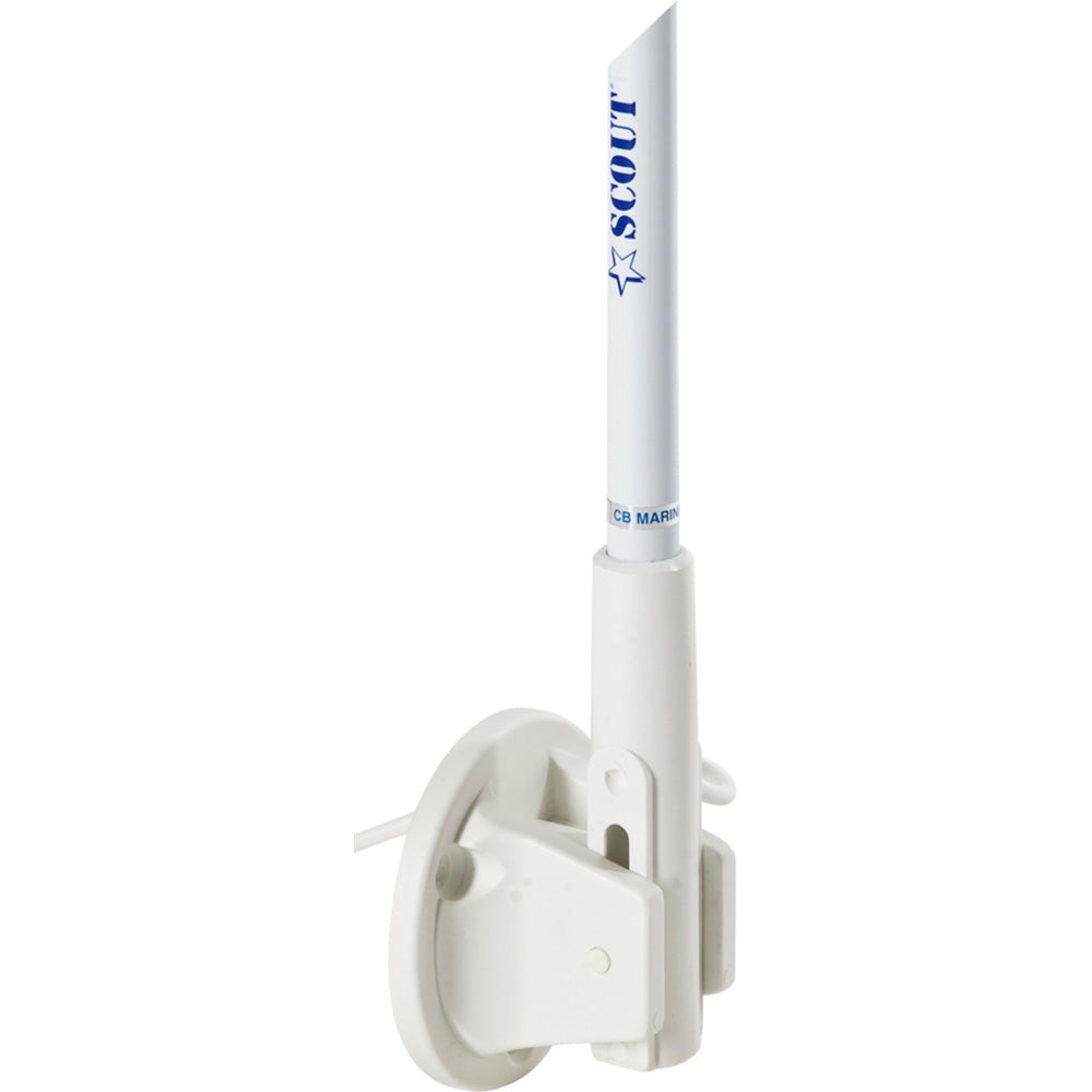 Scout 5 White VHF Antenna 3dB Lift Lay Mount w5M RG58 PF AN NVHF00005