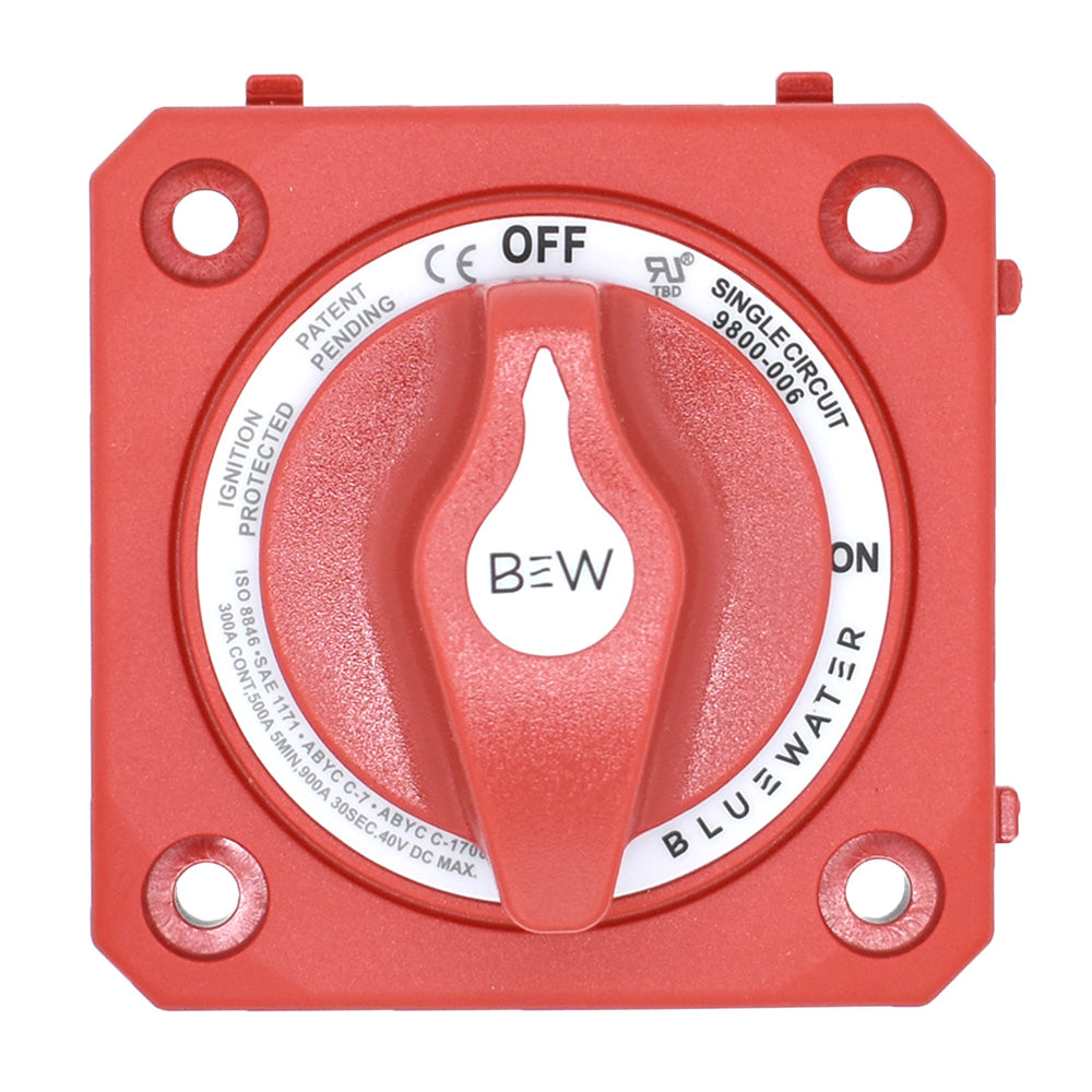 Bluewater OnOff Switch Battery Switch Panel Mount Red 980000610