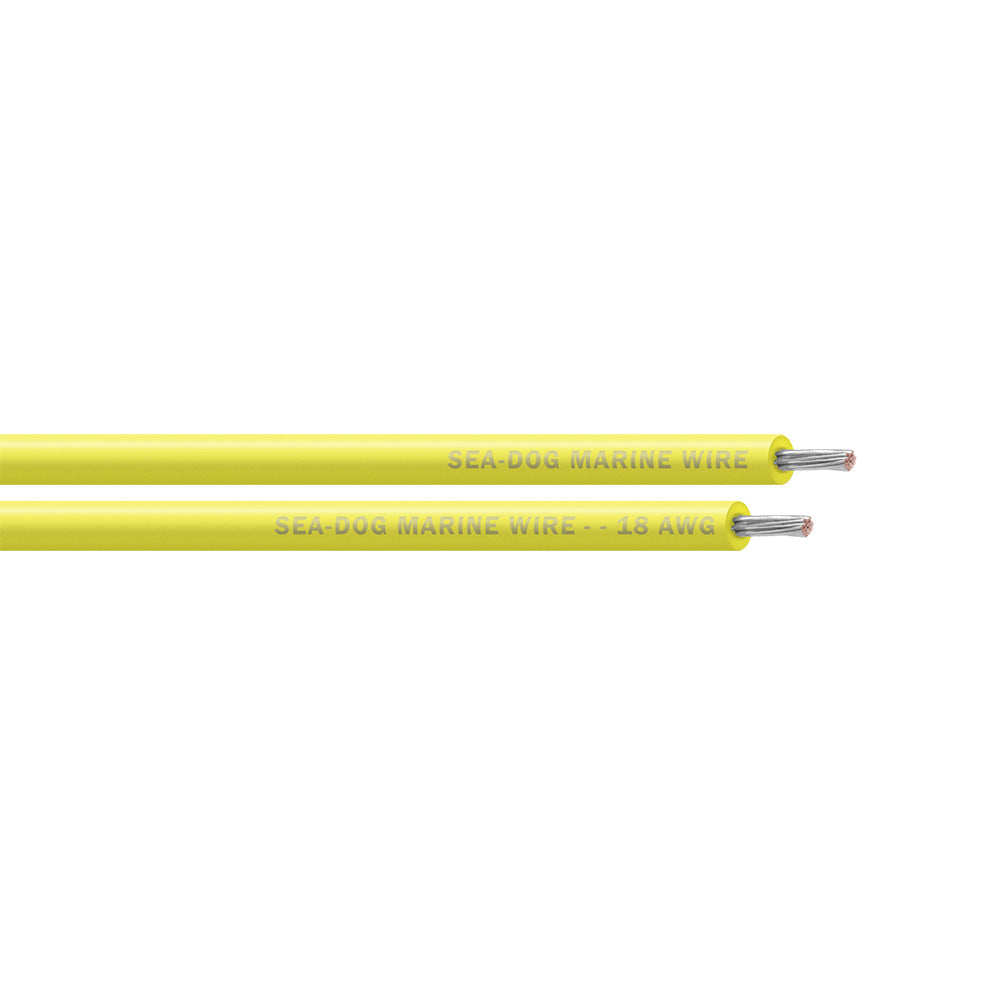SeaDog 18 AWG Yellow Primary Wire 1000 8018039