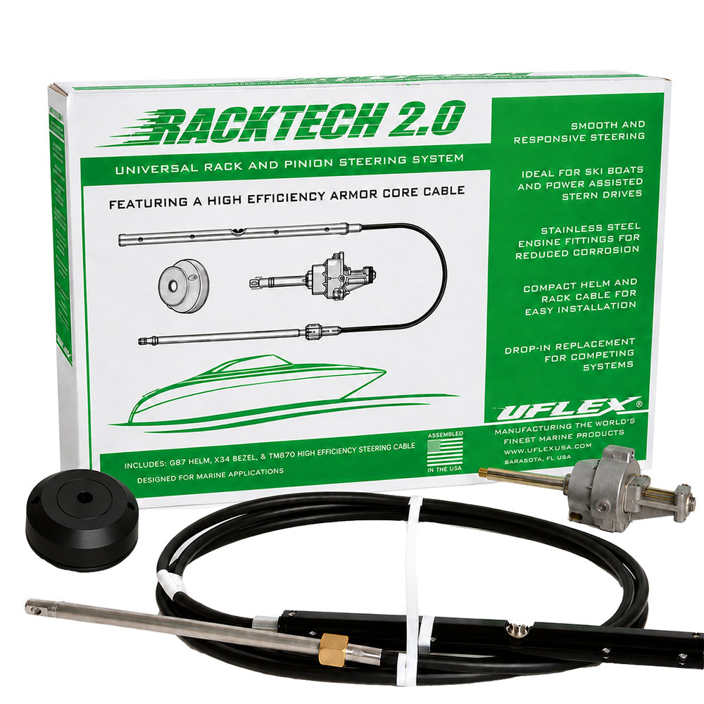 Uflex Racktech 20 High Efficiency Rack Pinion System Kit 19 Cable RACKTECH2019