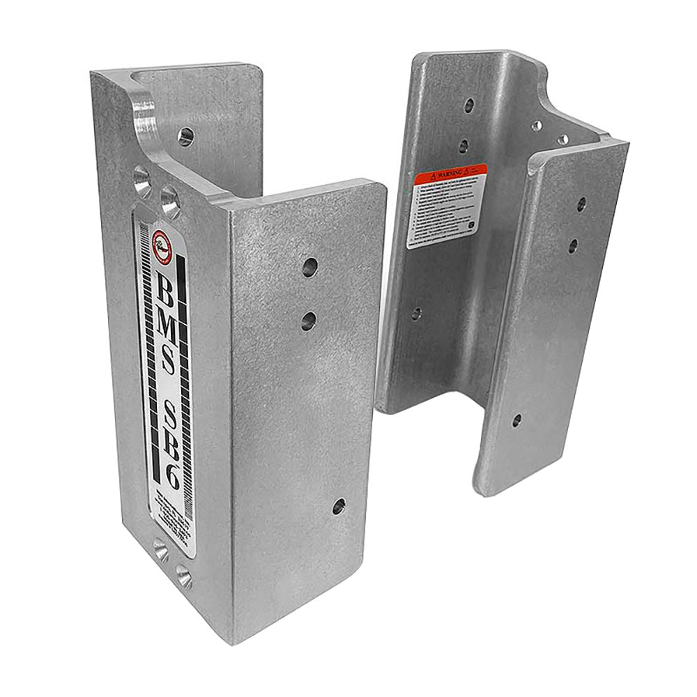 Bobs Machine 6 Fixed Setback Brackets w15 BuiltIn Lift Silver 100406000NOPC