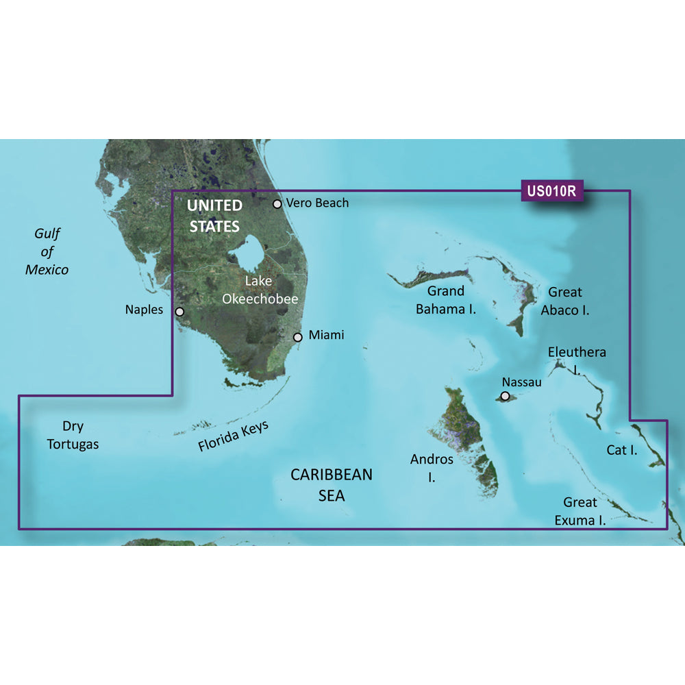 Garmin BlueChart g3 Vision HD VUS010R Southeast Florida microSDSD 010C071100