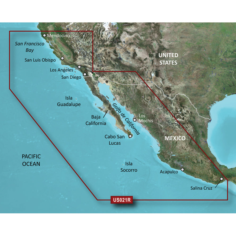 Garmin BlueChart g3 Vision HD VUS021R CaliforniaMexico microSDSD 010C072200