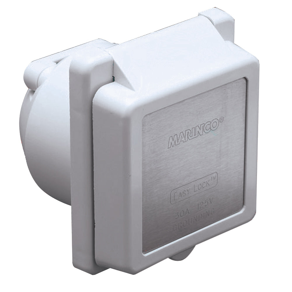 Marinco 301ELB 30A Power Inlet White 125V 301ELB