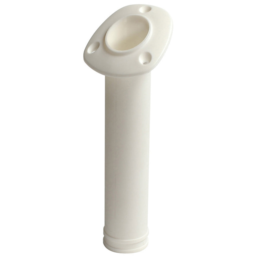 CE Smith Flush Mount 30 Degree Nylon Rod Holder White 55120A