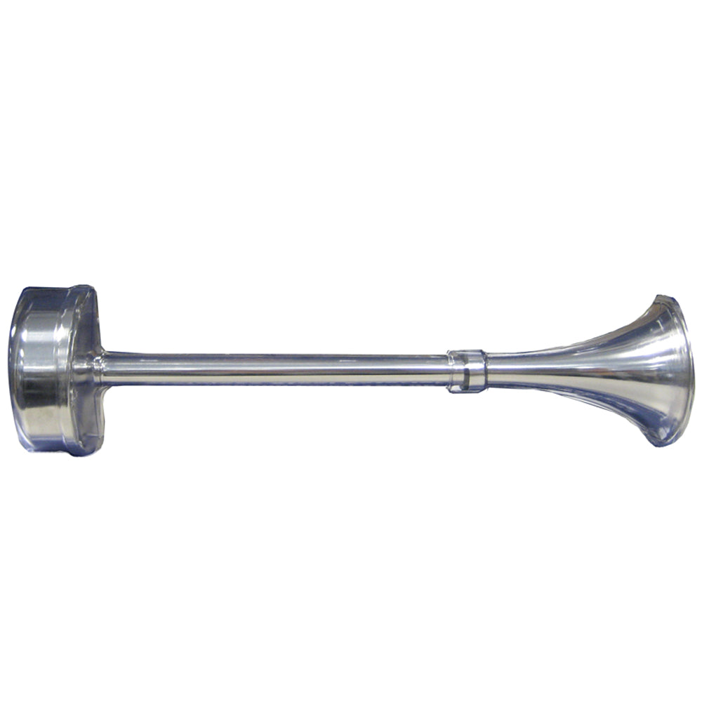 Schmitt Marine Standard Single Trumpet Horn 12V Stainless Exterior 10025