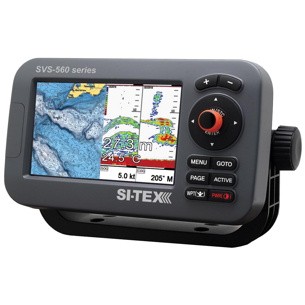 SITEX SVS560CF Chartplotter 5 Color Screen wInternal GPS Navionics Flexible Coverage SVS560CF
