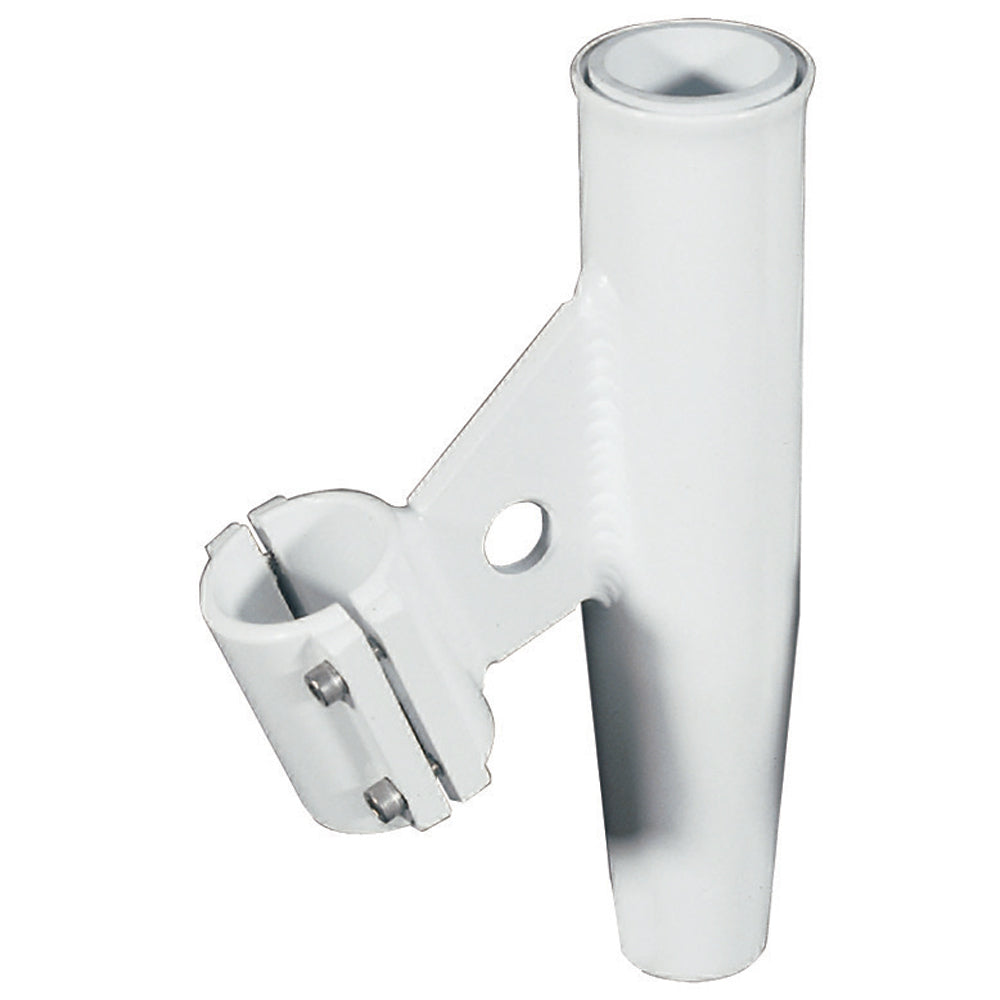 Lees ClampOn Rod Holder White Aluminum Vertical Mount Fits 2375 OD Pipe RA5005WH