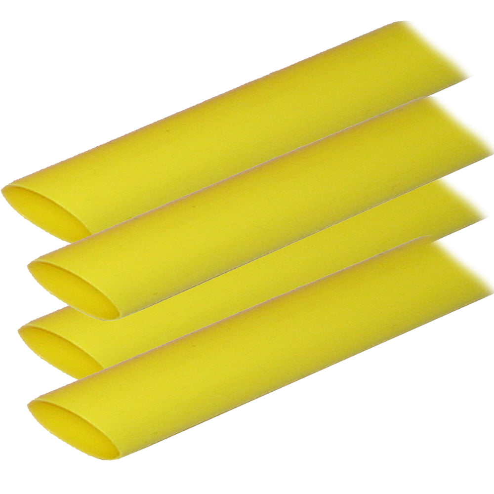 Ancor Adhesive Lined Heat Shrink Tubing ALT 34 x 12 4Pack Yellow 306924