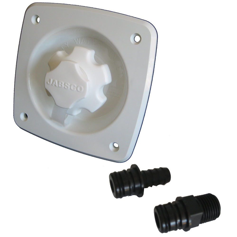 Jabsco Water Pressure Regulator Flush Mount White 444121045