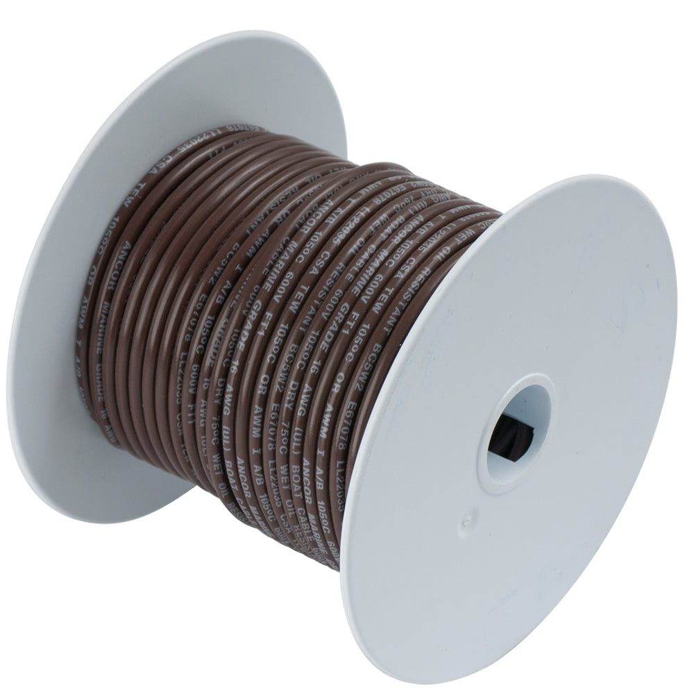 Ancor Brown 18 AWG Tinned Copper Wire 500 100250A