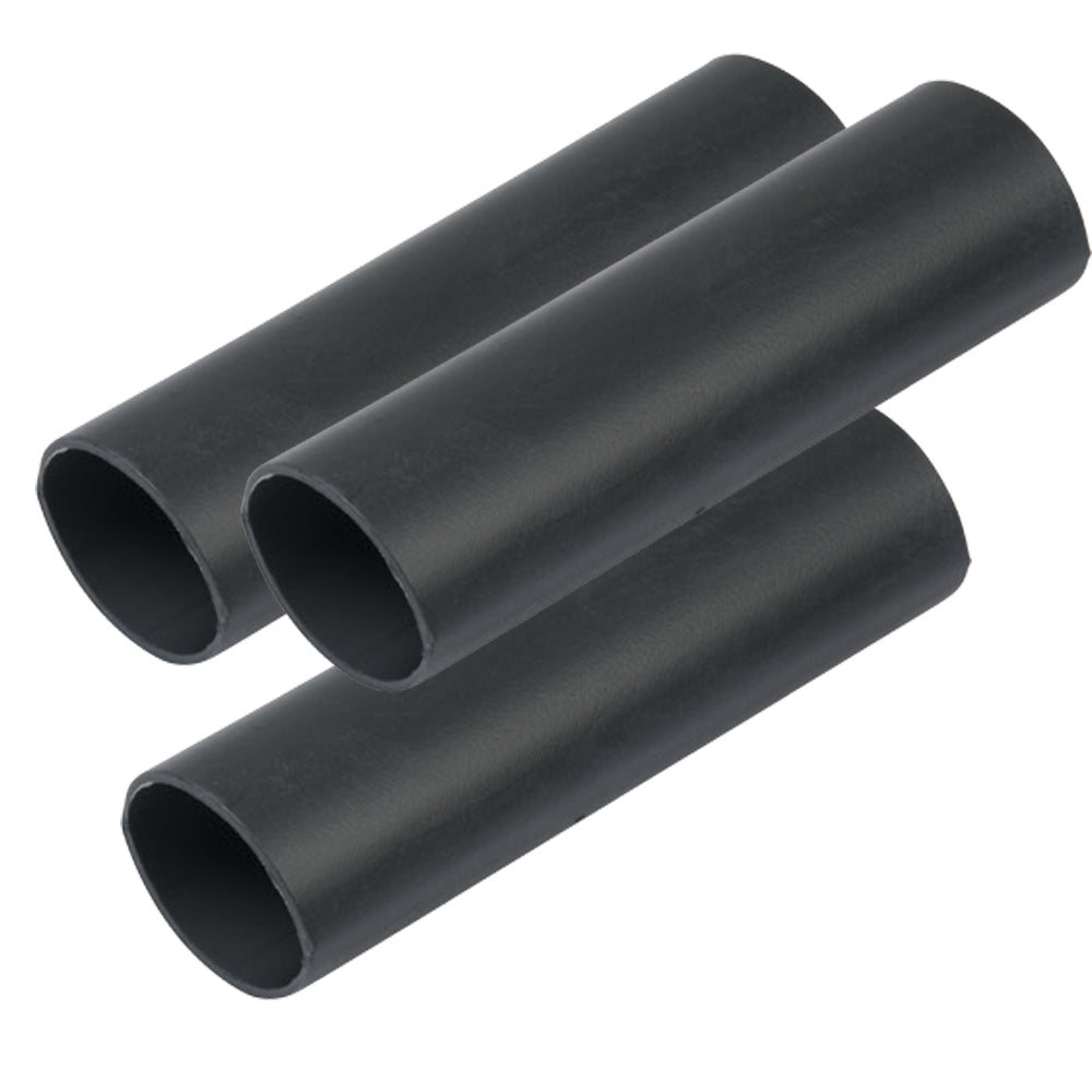 Ancor Heavy Wall Heat Shrink Tubing 34 x 3 3Pack Black 326103