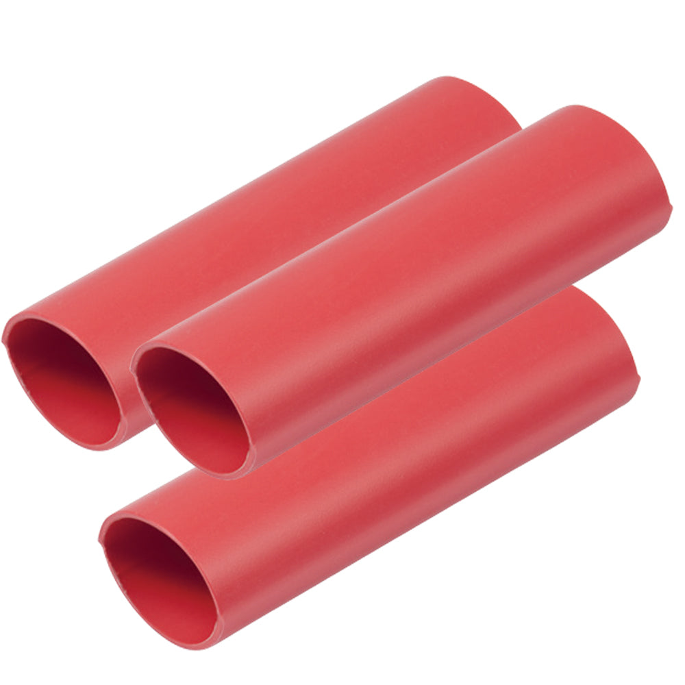 Ancor Heavy Wall Heat Shrink Tubing 34 x 3 3Pack Red 326603