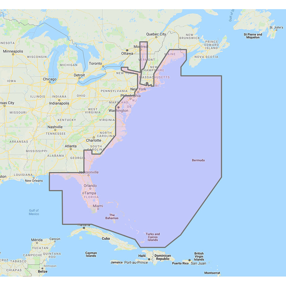 Furuno US East Coast Bahamas Bermuda Vector Charts Standard Resolution Satellite Photos fBahamas Unlock Code