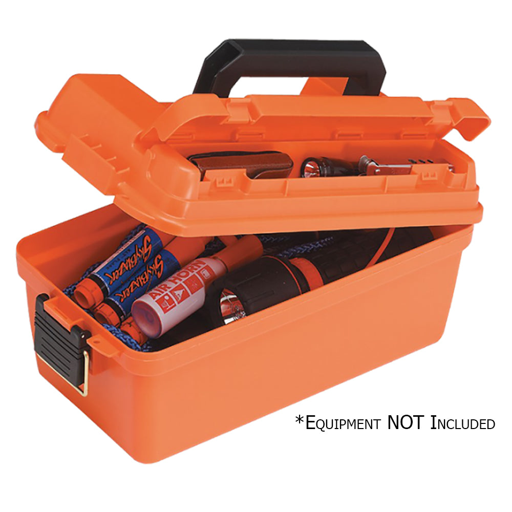 Plano Small Shallow Emergency Dry Storage Supply Box Orange 141250