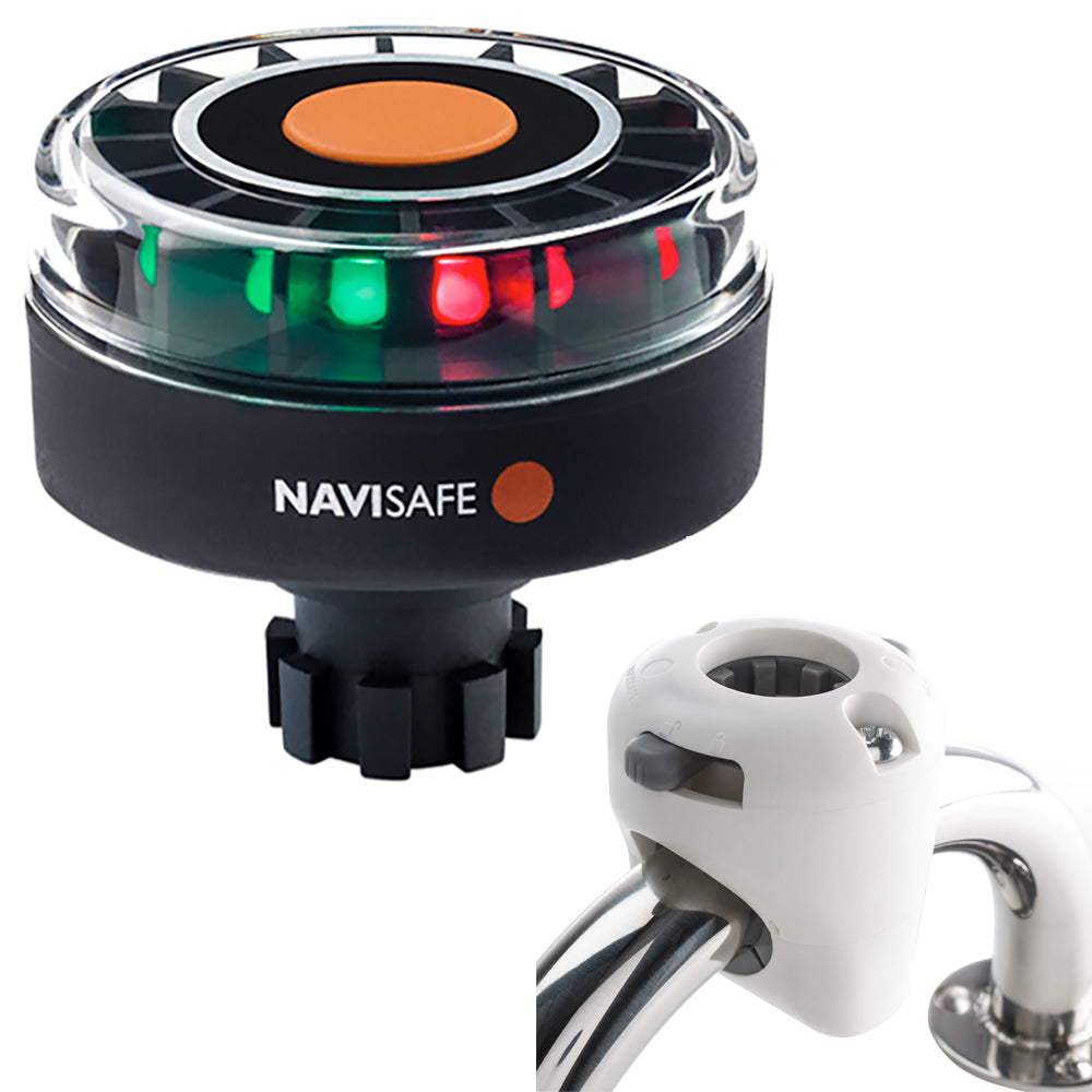 Navisafe Navilight Tricolor 2NM wNavibolt Base Rail Mount White 342KIT3