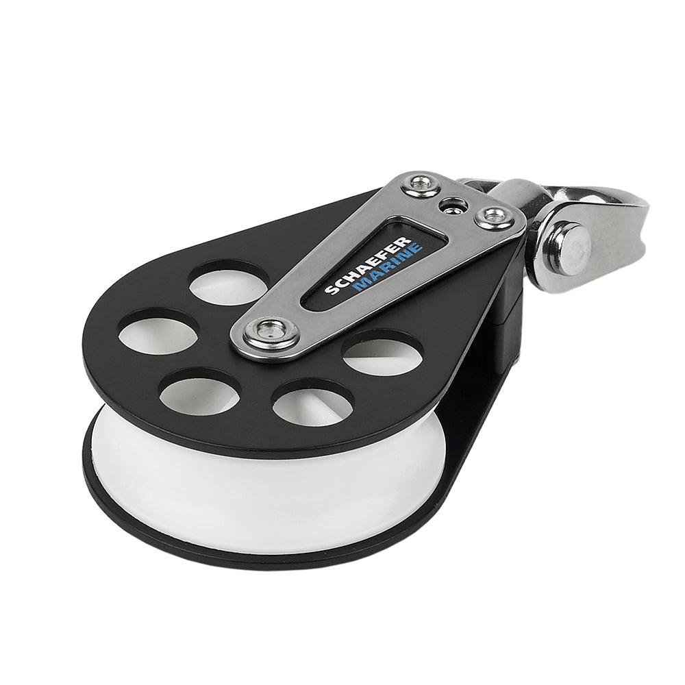 Schaefer Single Aluminum Block 60mm Sheave 70405
