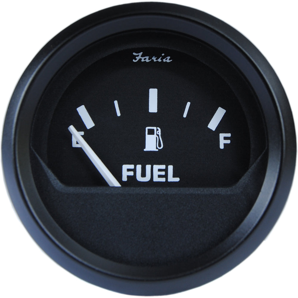 Faria Euro Black 2 Fuel Level Gauge Metric 12802