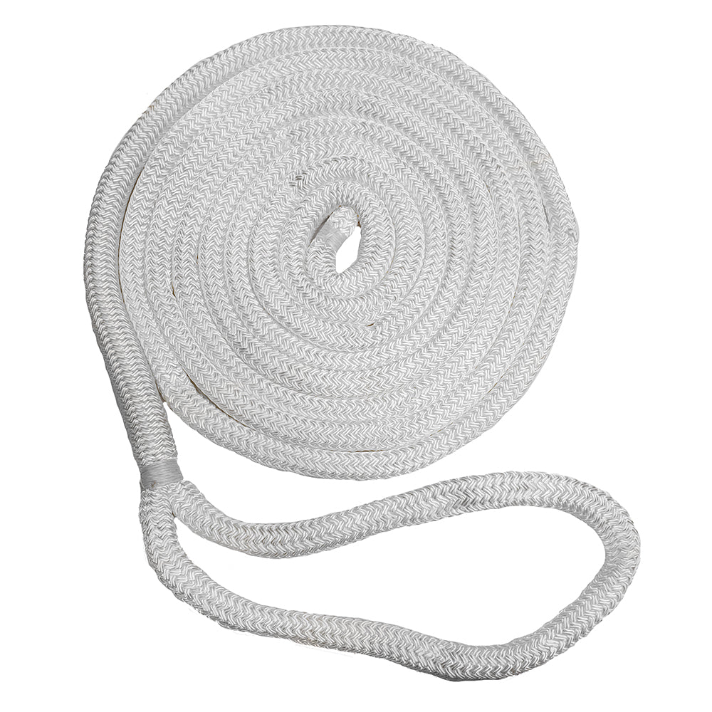 New England Ropes 58 Double Braid Dock Line White 35 C50502000035