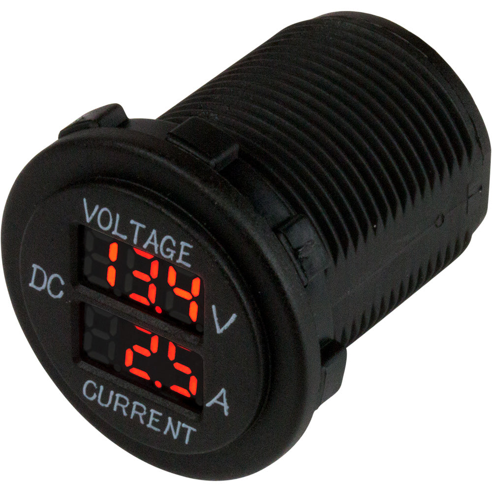 SeaDog Round Voltage Amp Meter 6V30V 0 Amp 10 Amp Meter 4216251