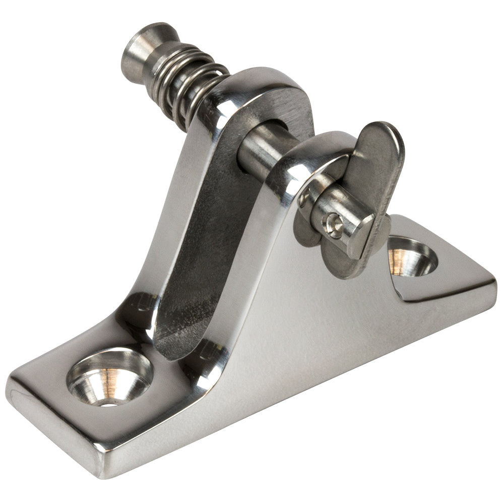 SeaDog Stainless Steel Angle Base Deck Hinge Removable Pin 2702351