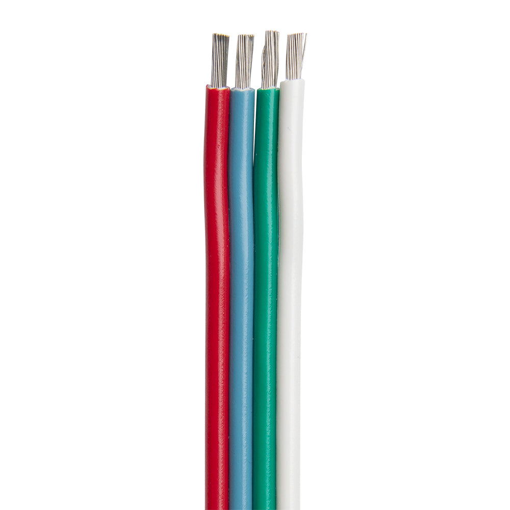 Ancor Flat Ribbon Bonded RGB Cable 144 AWG Red Light Blue Green White 100 160210