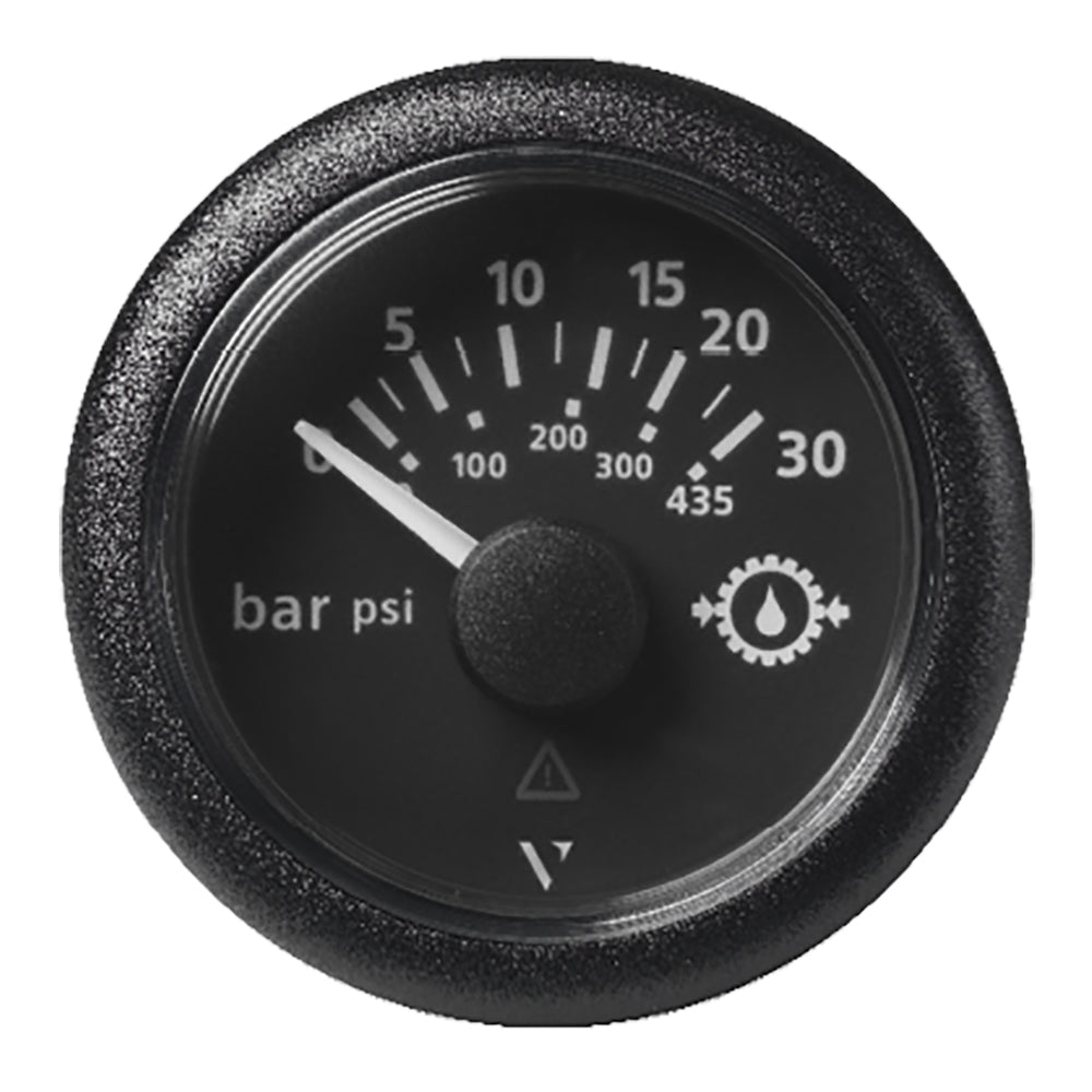 Veratron 52MM 2116 ViewLine Transmission Oil Pressure 30 Bar435 PSI Black Dial Round Bezel A2C59514141