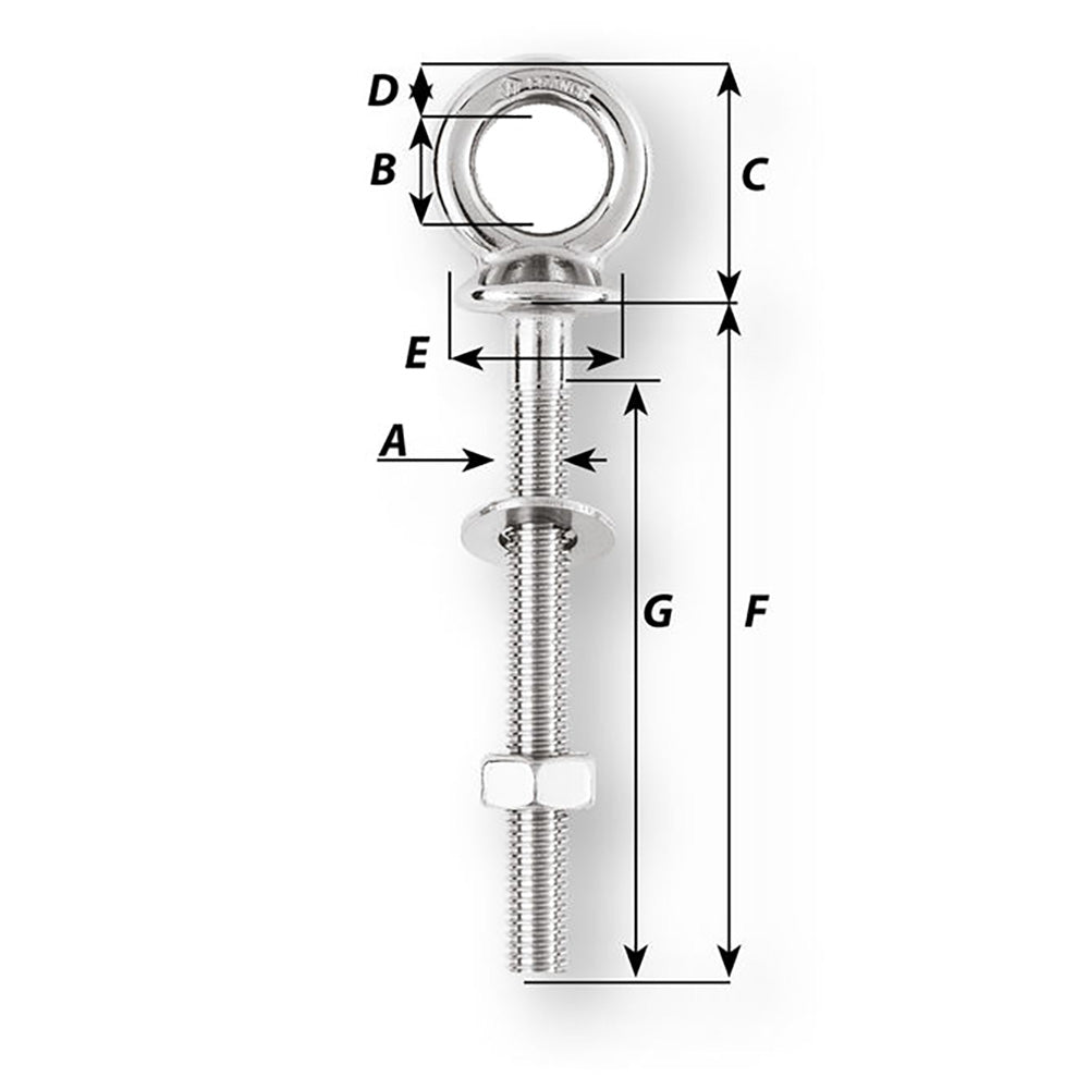 Wichard Eye Bolt Diameter 1532 Length 238 06491