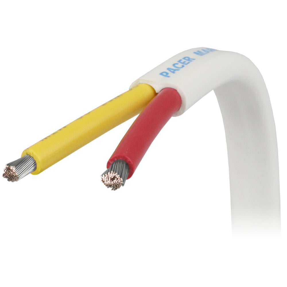 Pacer 62 AWG Safety Duplex Cable Flat Cable RedYellow 50 W62RYW50