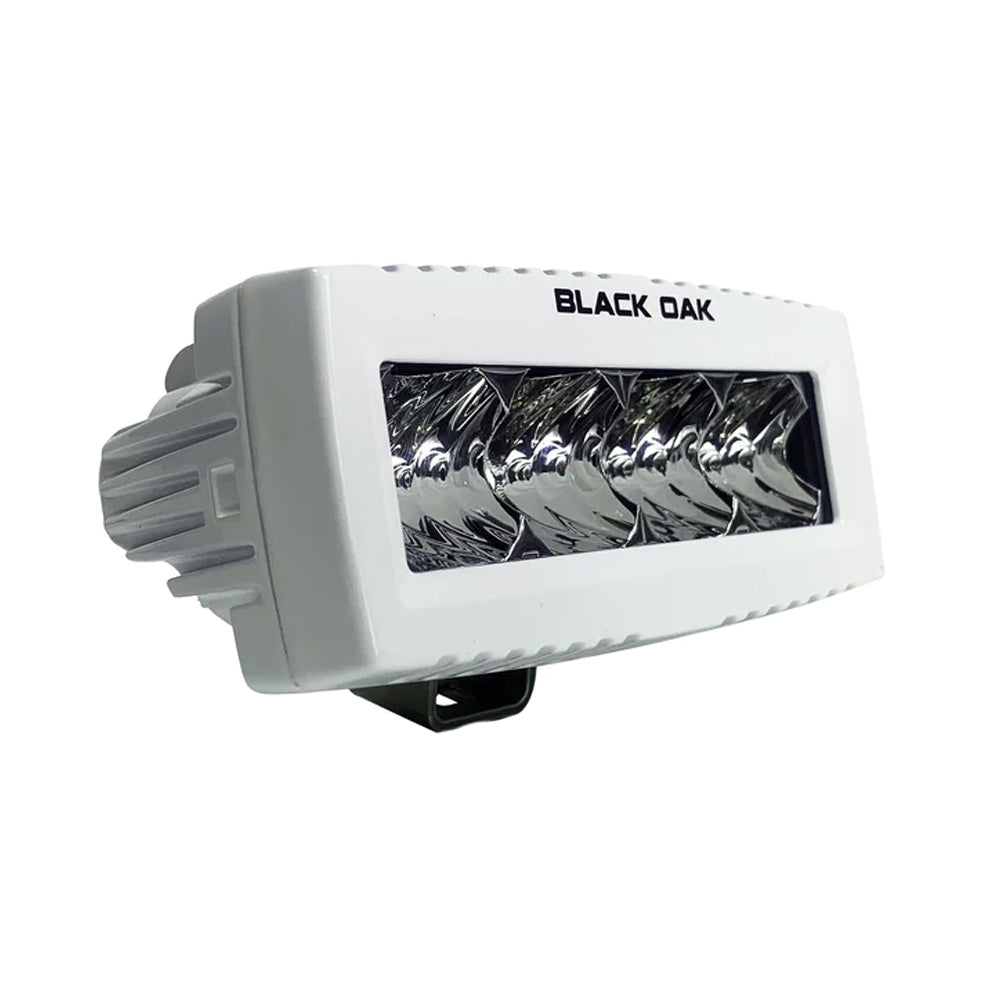Black Oak 4 Marine Spreader Light Flood Optics White Housing Pro Series 30 4MSF