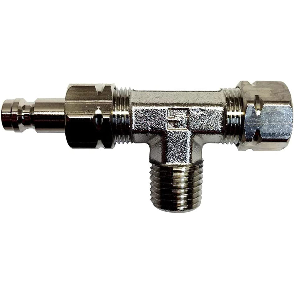 Uflex Tee Fitting wBleed Nipple fIB Stern Drive Cylinders BLEED TEE