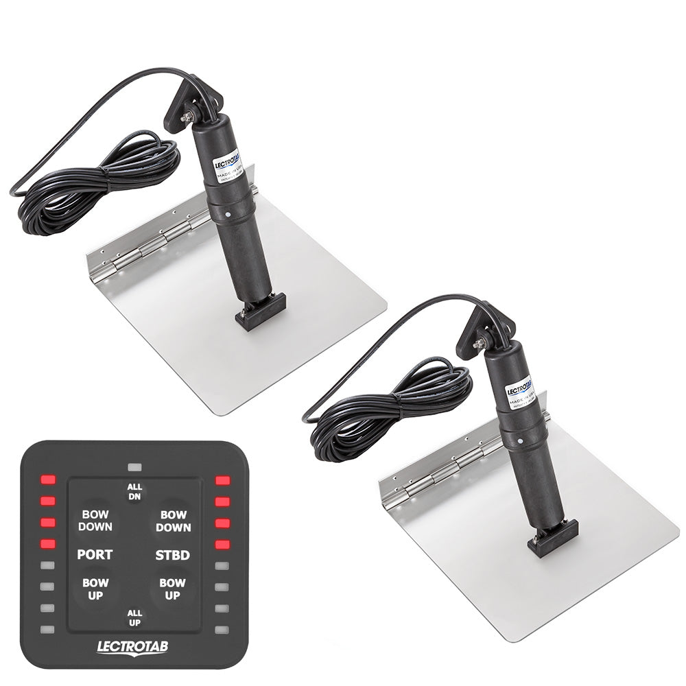 Lectrotab XKA Stainless Steel Trim Tab Kit wOneTouch Control 12 x 24 XKASL12X24