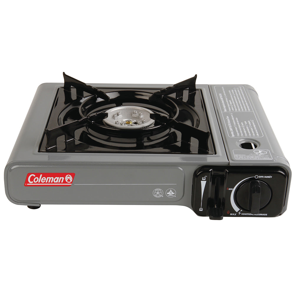 Coleman Table Top 1 Burner Butane Camping Stove Grey 2000037885