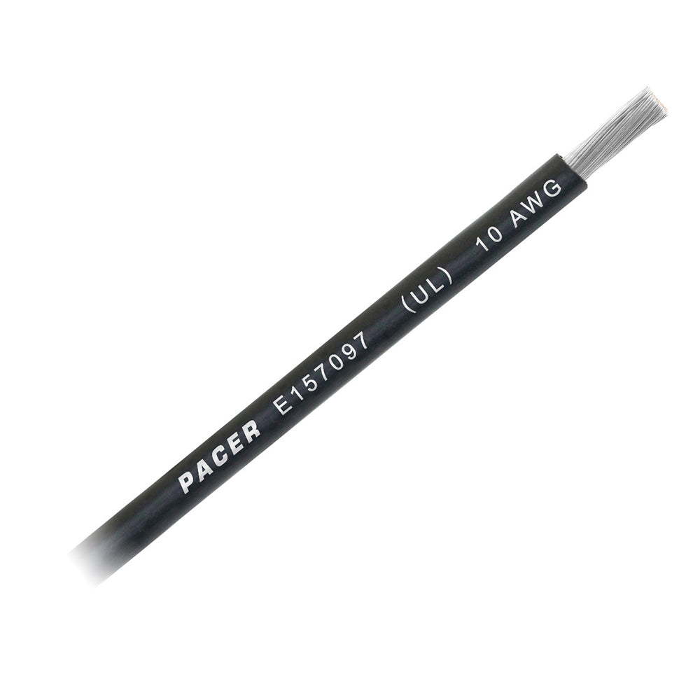 Pacer Black 10 AWG Battery Cable Sold By The Foot WUL10BKFT