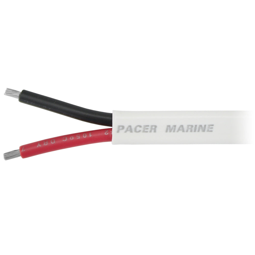 Pacer 162 AWG Duplex Cable Flat Cable RedBlack Sold By The Foot W162DCFT