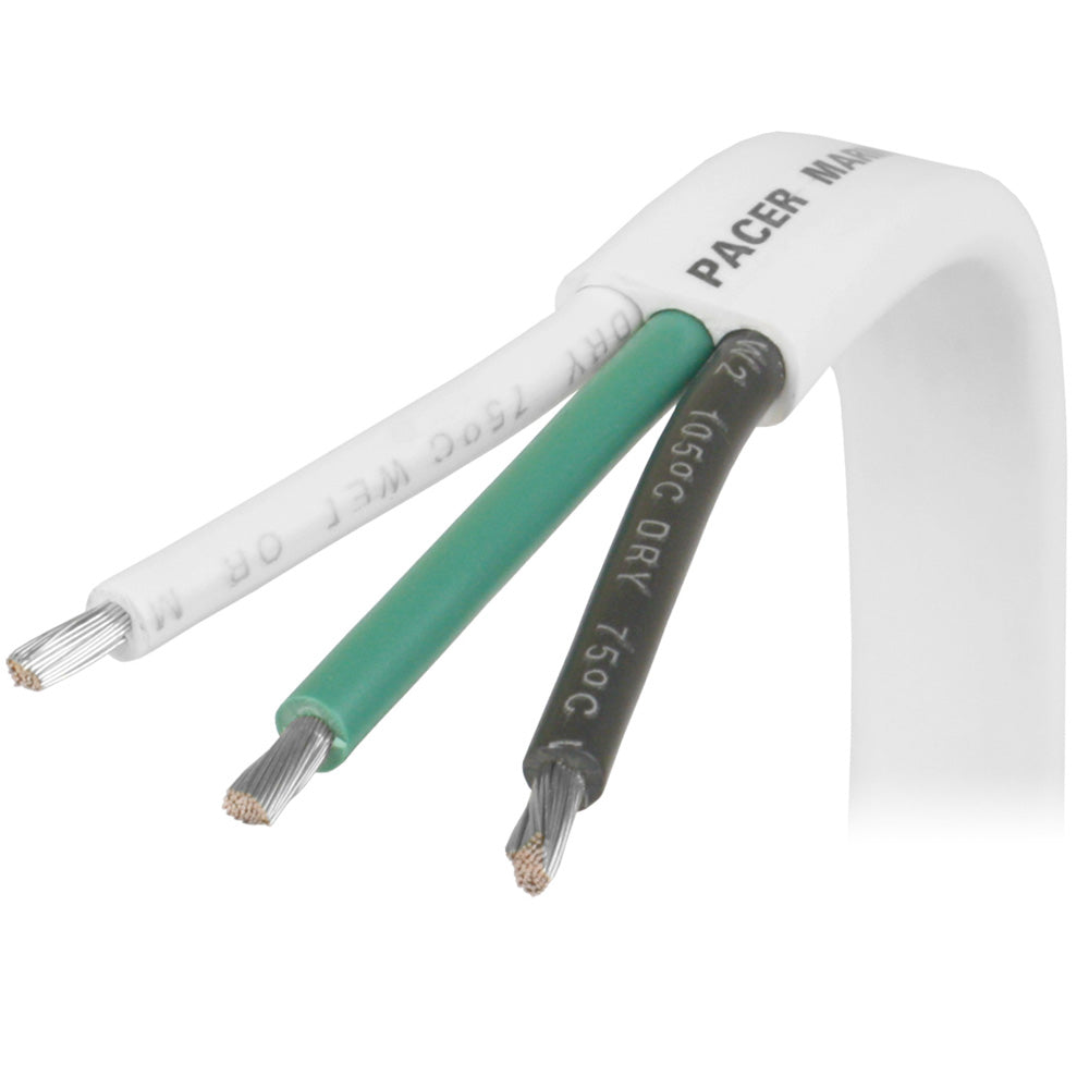 Pacer 163 AWG Triplex Cable BlackGreenWhite Sold By The Foot W163FT