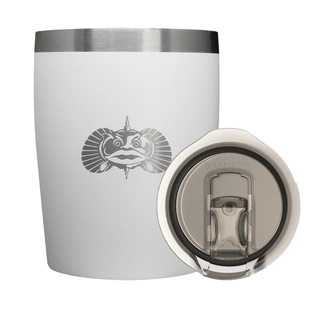 Toadfish NonTipping 10oz Rocks Tumbler White 1076